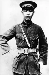 Retrato de um jovem Chiang Kai Shek, c.1920s